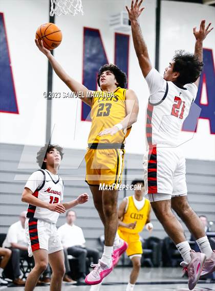 Thumbnail 1 in Crespi @ Maranatha (21st Annual Rose City Roundball Classic. Semi Final) photogallery.