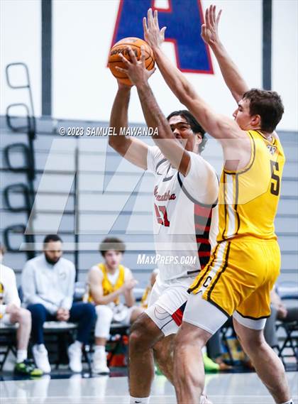 Thumbnail 1 in Crespi @ Maranatha (21st Annual Rose City Roundball Classic. Semi Final) photogallery.