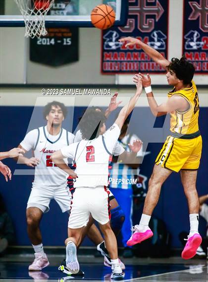 Thumbnail 3 in Crespi @ Maranatha (21st Annual Rose City Roundball Classic. Semi Final) photogallery.