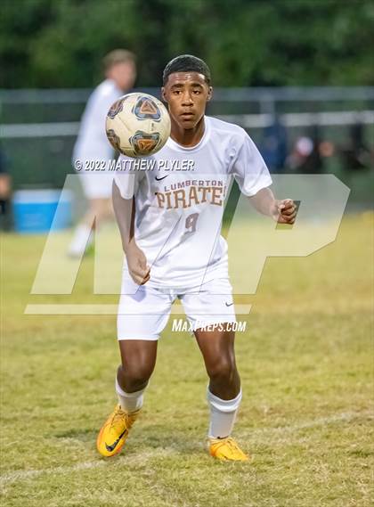 Thumbnail 1 in Lumberton vs St. Pauls (Robeson Cup Soccer Tournament - Semifinal) photogallery.