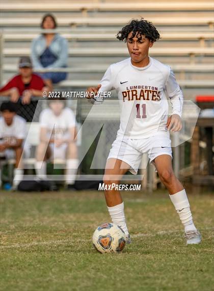 Thumbnail 1 in Lumberton vs St. Pauls (Robeson Cup Soccer Tournament - Semifinal) photogallery.