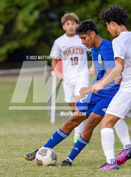 Thumbnail 2 in Lumberton vs St. Pauls (Robeson Cup Soccer Tournament - Semifinal) photogallery.