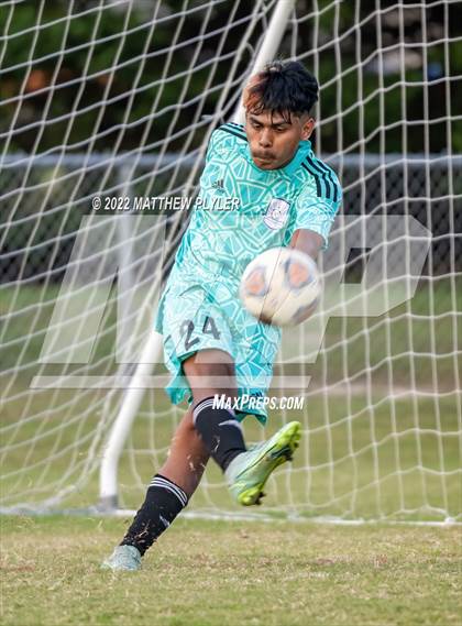Thumbnail 1 in Lumberton vs St. Pauls (Robeson Cup Soccer Tournament - Semifinal) photogallery.