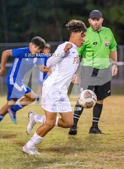 Thumbnail 1 in Lumberton vs St. Pauls (Robeson Cup Soccer Tournament - Semifinal) photogallery.