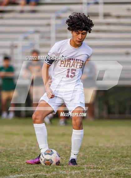 Thumbnail 2 in Lumberton vs St. Pauls (Robeson Cup Soccer Tournament - Semifinal) photogallery.