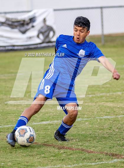 Thumbnail 2 in Lumberton vs St. Pauls (Robeson Cup Soccer Tournament - Semifinal) photogallery.