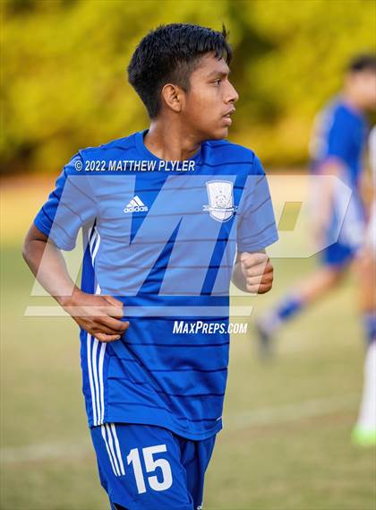 Thumbnail 1 in Lumberton vs St. Pauls (Robeson Cup Soccer Tournament - Semifinal) photogallery.