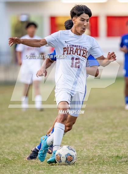 Thumbnail 1 in Lumberton vs St. Pauls (Robeson Cup Soccer Tournament - Semifinal) photogallery.