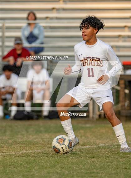 Thumbnail 2 in Lumberton vs St. Pauls (Robeson Cup Soccer Tournament - Semifinal) photogallery.