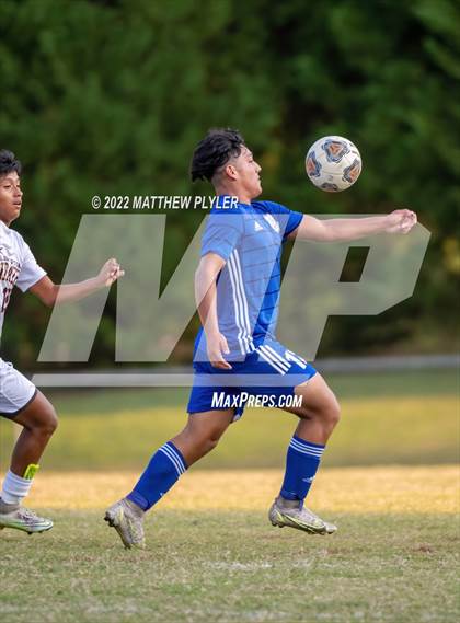 Thumbnail 1 in Lumberton vs St. Pauls (Robeson Cup Soccer Tournament - Semifinal) photogallery.