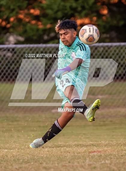 Thumbnail 2 in Lumberton vs St. Pauls (Robeson Cup Soccer Tournament - Semifinal) photogallery.