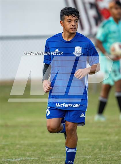 Thumbnail 1 in Lumberton vs St. Pauls (Robeson Cup Soccer Tournament - Semifinal) photogallery.