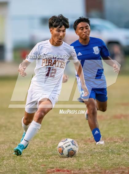 Thumbnail 3 in Lumberton vs St. Pauls (Robeson Cup Soccer Tournament - Semifinal) photogallery.