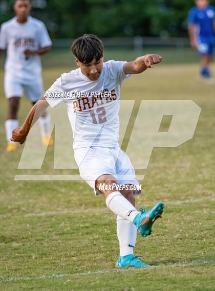 Thumbnail 2 in Lumberton vs St. Pauls (Robeson Cup Soccer Tournament - Semifinal) photogallery.