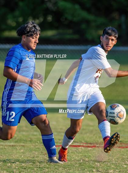 Thumbnail 1 in Lumberton vs St. Pauls (Robeson Cup Soccer Tournament - Semifinal) photogallery.