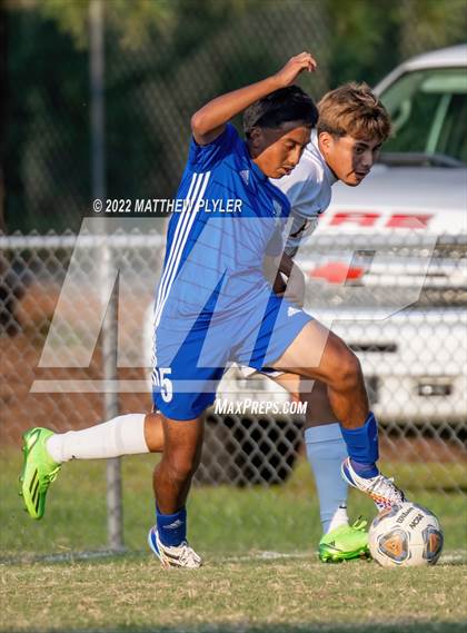Thumbnail 2 in Lumberton vs St. Pauls (Robeson Cup Soccer Tournament - Semifinal) photogallery.