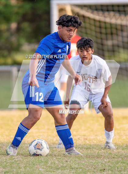 Thumbnail 1 in Lumberton vs St. Pauls (Robeson Cup Soccer Tournament - Semifinal) photogallery.