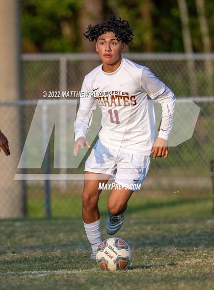 Thumbnail 2 in Lumberton vs St. Pauls (Robeson Cup Soccer Tournament - Semifinal) photogallery.