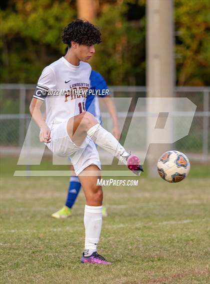 Thumbnail 1 in Lumberton vs St. Pauls (Robeson Cup Soccer Tournament - Semifinal) photogallery.
