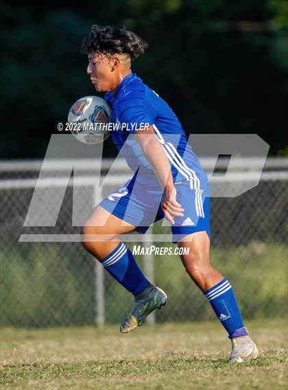 Thumbnail 3 in Lumberton vs St. Pauls (Robeson Cup Soccer Tournament - Semifinal) photogallery.