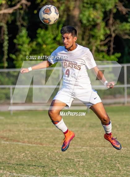 Thumbnail 2 in Lumberton vs St. Pauls (Robeson Cup Soccer Tournament - Semifinal) photogallery.