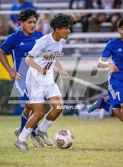 Thumbnail 2 in Lumberton vs St. Pauls (Robeson Cup Soccer Tournament - Semifinal) photogallery.
