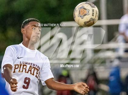 Thumbnail 3 in Lumberton vs St. Pauls (Robeson Cup Soccer Tournament - Semifinal) photogallery.
