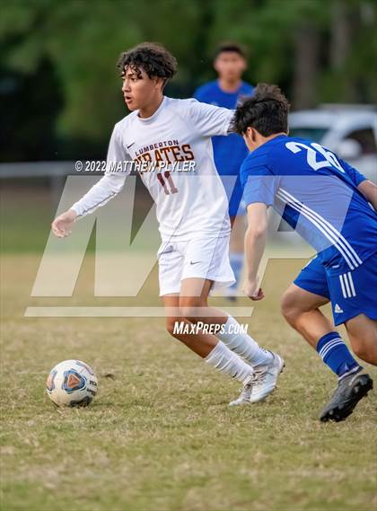 Thumbnail 3 in Lumberton vs St. Pauls (Robeson Cup Soccer Tournament - Semifinal) photogallery.
