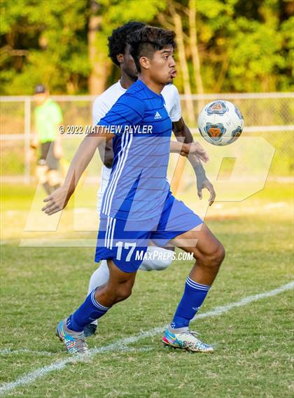 Thumbnail 3 in Lumberton vs St. Pauls (Robeson Cup Soccer Tournament - Semifinal) photogallery.