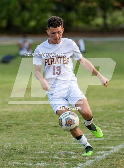 Thumbnail 3 in Lumberton vs St. Pauls (Robeson Cup Soccer Tournament - Semifinal) photogallery.