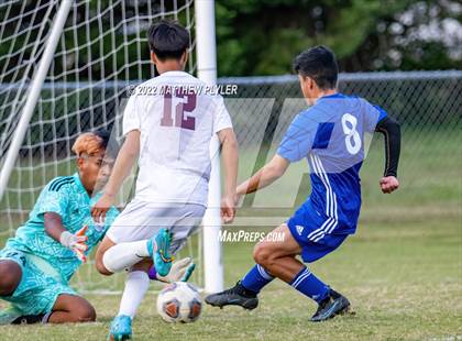 Thumbnail 3 in Lumberton vs St. Pauls (Robeson Cup Soccer Tournament - Semifinal) photogallery.