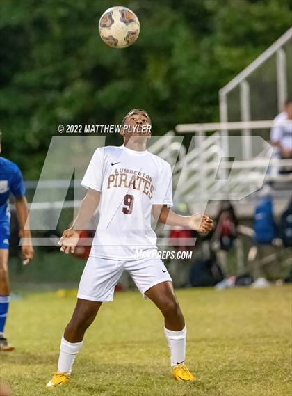 Thumbnail 2 in Lumberton vs St. Pauls (Robeson Cup Soccer Tournament - Semifinal) photogallery.