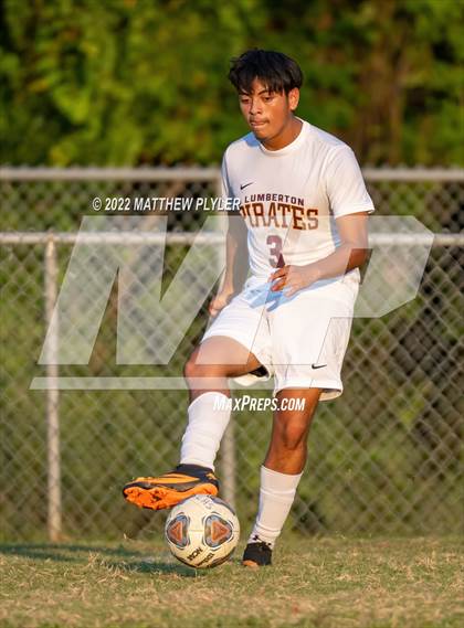 Thumbnail 2 in Lumberton vs St. Pauls (Robeson Cup Soccer Tournament - Semifinal) photogallery.