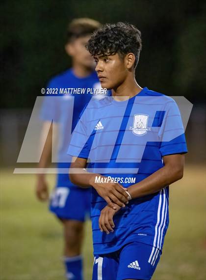 Thumbnail 1 in Lumberton vs St. Pauls (Robeson Cup Soccer Tournament - Semifinal) photogallery.