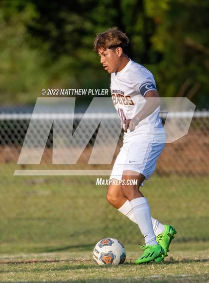Thumbnail 3 in Lumberton vs St. Pauls (Robeson Cup Soccer Tournament - Semifinal) photogallery.
