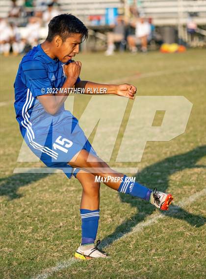 Thumbnail 1 in Lumberton vs St. Pauls (Robeson Cup Soccer Tournament - Semifinal) photogallery.