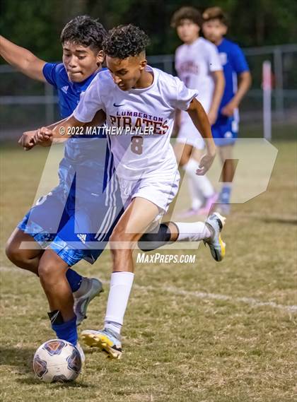 Thumbnail 1 in Lumberton vs St. Pauls (Robeson Cup Soccer Tournament - Semifinal) photogallery.