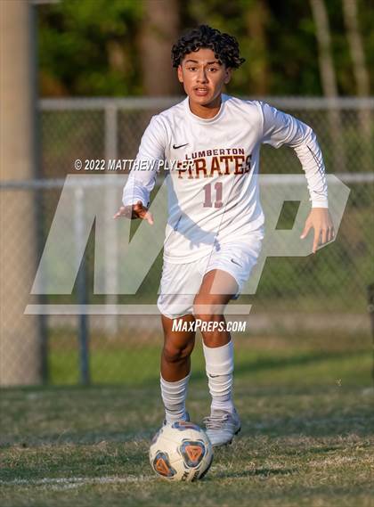 Thumbnail 3 in Lumberton vs St. Pauls (Robeson Cup Soccer Tournament - Semifinal) photogallery.