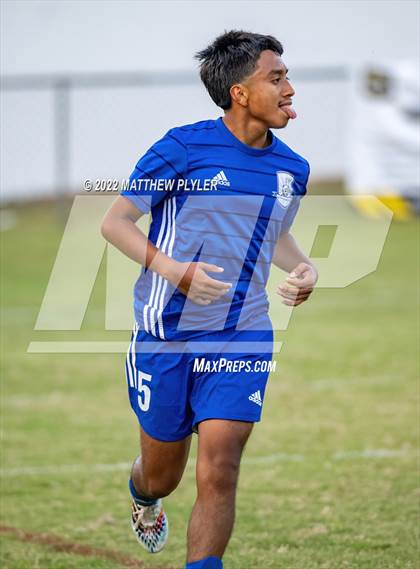 Thumbnail 2 in Lumberton vs St. Pauls (Robeson Cup Soccer Tournament - Semifinal) photogallery.