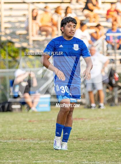 Thumbnail 2 in Lumberton vs St. Pauls (Robeson Cup Soccer Tournament - Semifinal) photogallery.