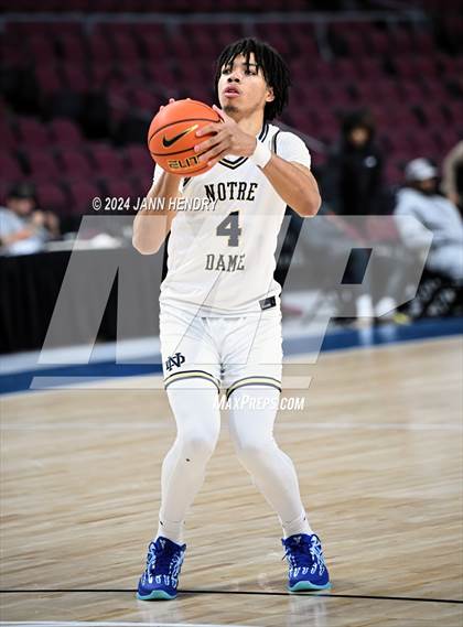 Thumbnail 3 in Layton Christian Academy vs. Notre Dame (SO) (Tarkanian Classic) photogallery.
