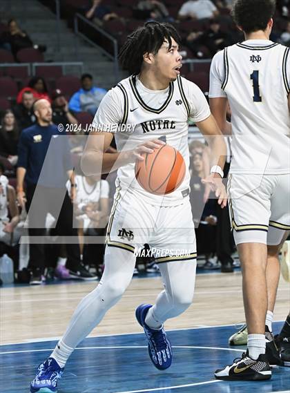 Thumbnail 2 in Layton Christian Academy vs. Notre Dame (SO) (Tarkanian Classic) photogallery.