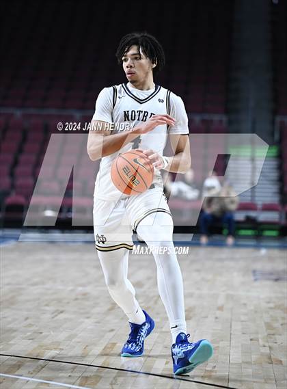 Thumbnail 3 in Layton Christian Academy vs. Notre Dame (SO) (Tarkanian Classic) photogallery.
