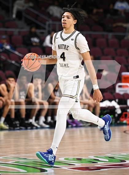 Thumbnail 2 in Layton Christian Academy vs. Notre Dame (SO) (Tarkanian Classic) photogallery.