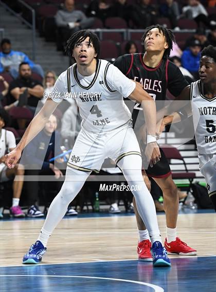 Thumbnail 2 in Layton Christian Academy vs. Notre Dame (SO) (Tarkanian Classic) photogallery.