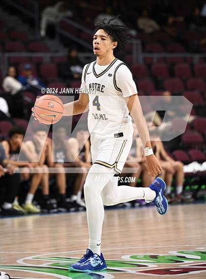 Thumbnail 3 in Layton Christian Academy vs. Notre Dame (SO) (Tarkanian Classic) photogallery.
