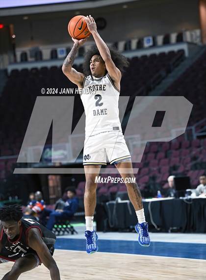 Thumbnail 2 in Layton Christian Academy vs. Notre Dame (SO) (Tarkanian Classic) photogallery.