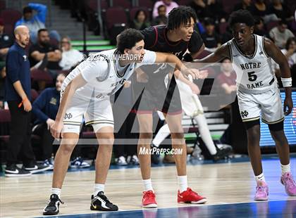 Thumbnail 2 in Layton Christian Academy vs. Notre Dame (SO) (Tarkanian Classic) photogallery.