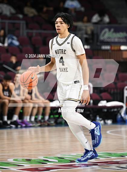 Thumbnail 2 in Layton Christian Academy vs. Notre Dame (SO) (Tarkanian Classic) photogallery.