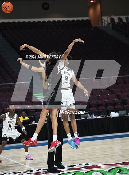Thumbnail 1 in Layton Christian Academy vs. Notre Dame (SO) (Tarkanian Classic) photogallery.